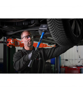 Rubber Dead Blow Hammer with Fibreglass Shaft, 1.8kg/4lb