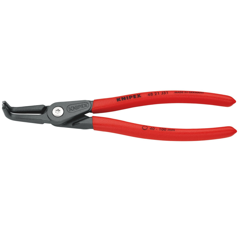 KNIPEX 48 21 J31 SB Precision Circlip Pliers For Internal Circlips In Bore Holes, 210mm
