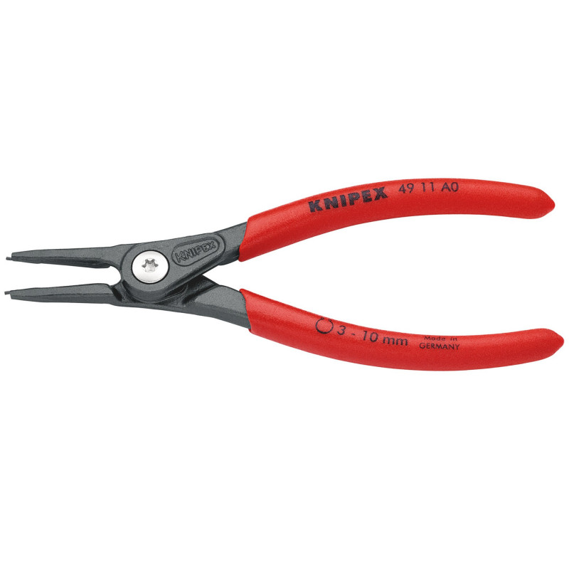 KNIPEX 49 11 A0 SB Precision Circlip Pliers For External Circlips On Shafts, 140mm