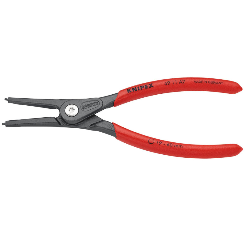 KNIPEX 49 11 A2 SB Precision Circlip Pliers For External Circlips On Shafts, 180mm