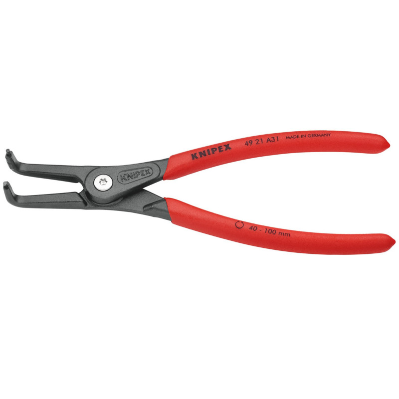 KNIPEX 49 21 A31 90&deg; External Straight Tip Circlip Pliers, 210mm