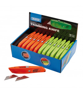 Easy Find Retractable Trimming Knife with 2 x Blades
