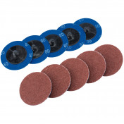 Aluminium Oxide Sanding Discs, 50mm, 80 Grit (Pack of 10) - Discontinued