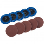 Aluminium Oxide Sanding Discs, 50mm, 240 Grit (Pack of 10)