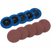 Aluminium Oxide Sanding Discs, 50mm, 320 Grit (Pack of 10)