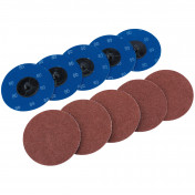 Aluminium Oxide Sanding Discs, 75mm, 80 Grit (Pack of 10)
