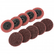 Polycarbide Abrasive Pads, 50mm, Medium (Pack of 10)