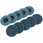 Polycarbide Abrasive Pads, 75mm, Fine (Pack of 10)