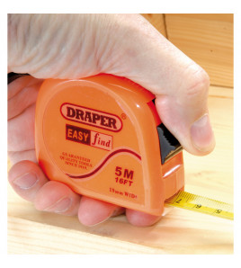 Measuring Tape, 5m/16ft x 19mm, Blue