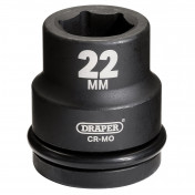 Draper Hi-TORQ® Impact Socket, 3/4 Sq. Dr., 22mm