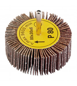 Abrasive Flap Wheel, 80 x 30mm, 80 Grit