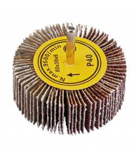 Abrasive Flap Wheel, 80 x 30mm, 40 Grit