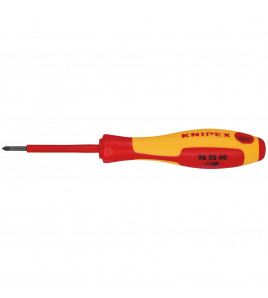 KNIPEX 98 25 00 VDE Insulated Pozidriv® Screwdriver, PZ0 x 60mm