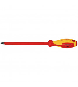 KNIPEX 98 25 04 VDE Insulated  Pozidriv® Screwdriver, PZ4 x 200mm