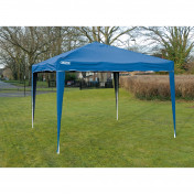 Concertina Gazebo, 3 x 3m, Blue