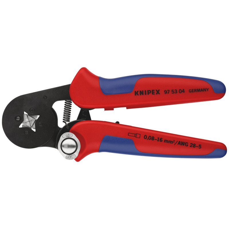 KNIPEX 97 53 04 SB Self-Adjusting Crimping Pliers,2 x 6 mm&sup2;, 180mm