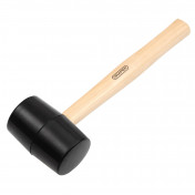 Hardwood Shaft Rubber Mallet, 620g/22oz