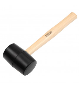 Hardwood Shaft Rubber Mallet, 620g/22oz