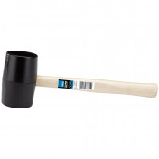 Hardwood Shaft Rubber Mallet, 800g/28oz