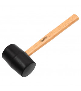 Hardwood Shaft Rubber Mallet, 800g/28oz