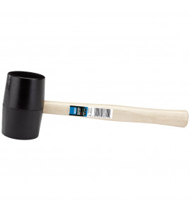 Hardwood Shaft Rubber Mallet, 800g/28oz