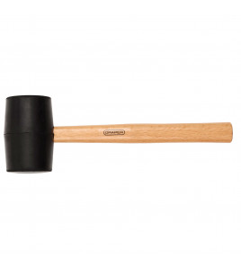 Hardwood Shaft Rubber Mallet, 800g/28oz