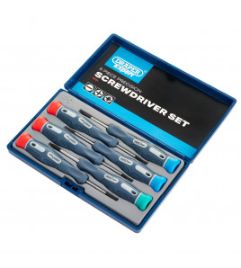 Draper Expert Soft Grip Precision Screwdriver Set (6 Piece)