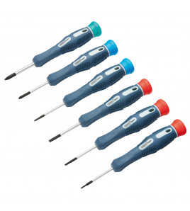 Draper Expert Soft Grip Precision Screwdriver Set (6 Piece)