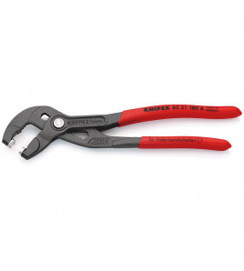 KNIPEX 85 51 180 A SB Spring Hose Clamp Pliers with non-slip plastic coating grey atramentized, 180mm