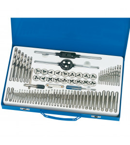 Combination Tap and Die Set Metric and BSP (76 Piece)