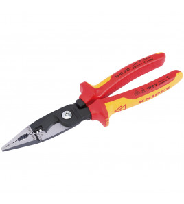 KNIPEX 13 88 200UKSBE Fully Insulated Electricians Universal Installation Pliers, 200mm