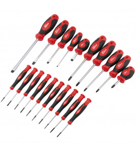 Draper Redline® Soft Grip Screwdriver Set (20 Piece)