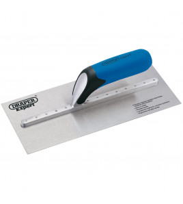 Draper Expert Soft Grip Stainless Steel Plastering Trowel, 119 x 280mm