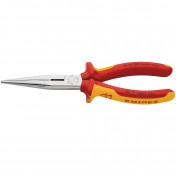 KNIPEX 26 16 200 SBE VDE Snipe Nose Side Cutting Pliers, 200mm
