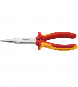 KNIPEX 26 16 200 SBE VDE Snipe Nose Side Cutting Pliers, 200mm