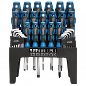 Soft Grip Screwdriver, Hex. Key and Bit Set (44 Piece)