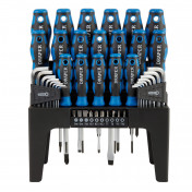 Soft Grip Screwdriver, Hex. Key and Bit Set (44 Piece)