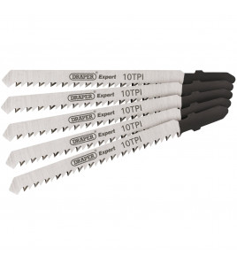 Draper Expert DT101BR Jigsaw Blade Set, 100mm (5 Piece)