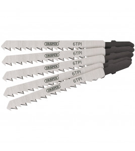 Draper Expert DT101D Jigsaw Blade Set, 100mm (5 Piece)