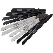 Assorted HSS & HCS Jigsaw Blade Set (10 Piece)