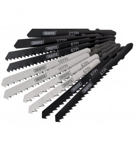Assorted HSS & HCS Jigsaw Blade Set (10 Piece)