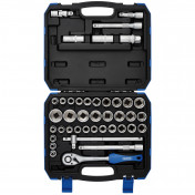 Combined MM/AF Socket Set, 1/2 Sq. Dr. (41 Piece)