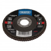 Aluminium Oxide Flap Disc, 115 x 22.23mm, 40 Grit