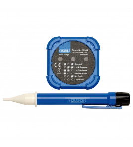 230V Socket and Voltage Tester Set, 200-600V, 3A