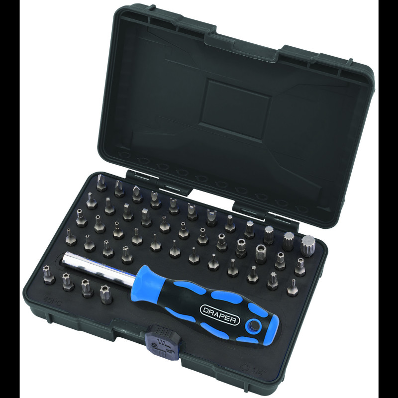 Security Screwdriver Bit and Driver Set (45 Piece)