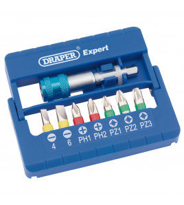Draper Expert Coloured Screwdriver Bit Set (8 Piece)