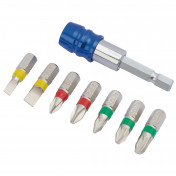 Coloured Screwdriver Bit Set (8 Piece)