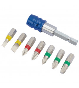 Draper Expert Coloured Screwdriver Bit Set (8 Piece)