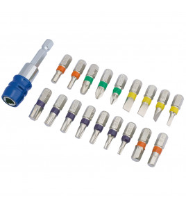 Draper Expert Coloured Screwdriver Bit Set (19 Piece)
