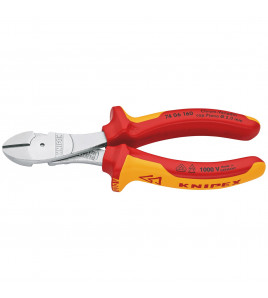 KNIPEX 74 06 160 SB VDE Insulated High Leverage Diagonal Cutter, 160mm